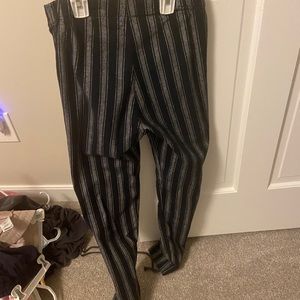 Brandy Melville black and white striped pants